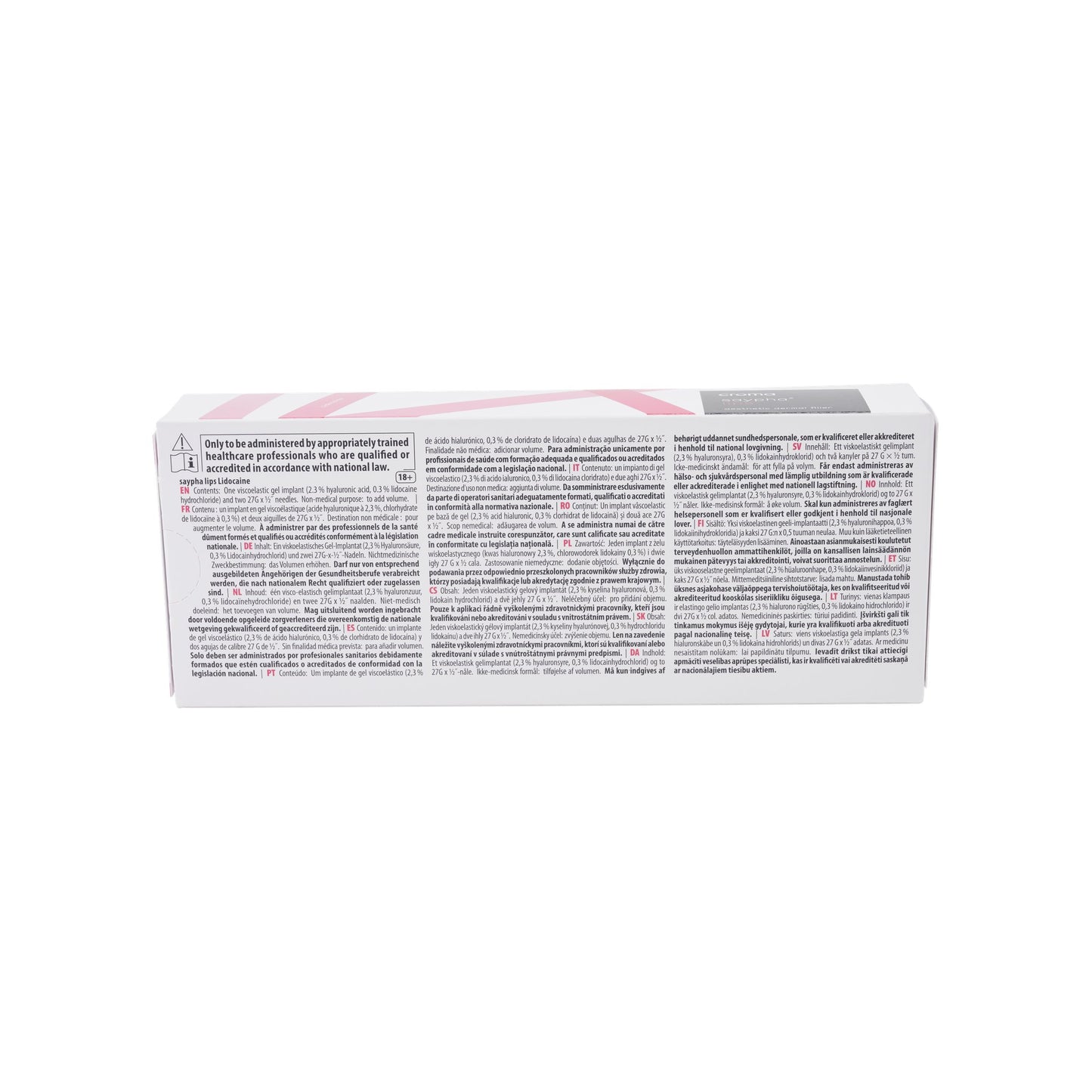 Saypha Lips Lidocaine 1 x 1 ml – Rückansicht