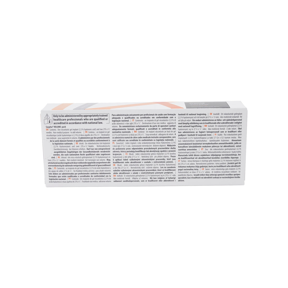 Saypha Volume 1 x 1 ml – Rückansicht
