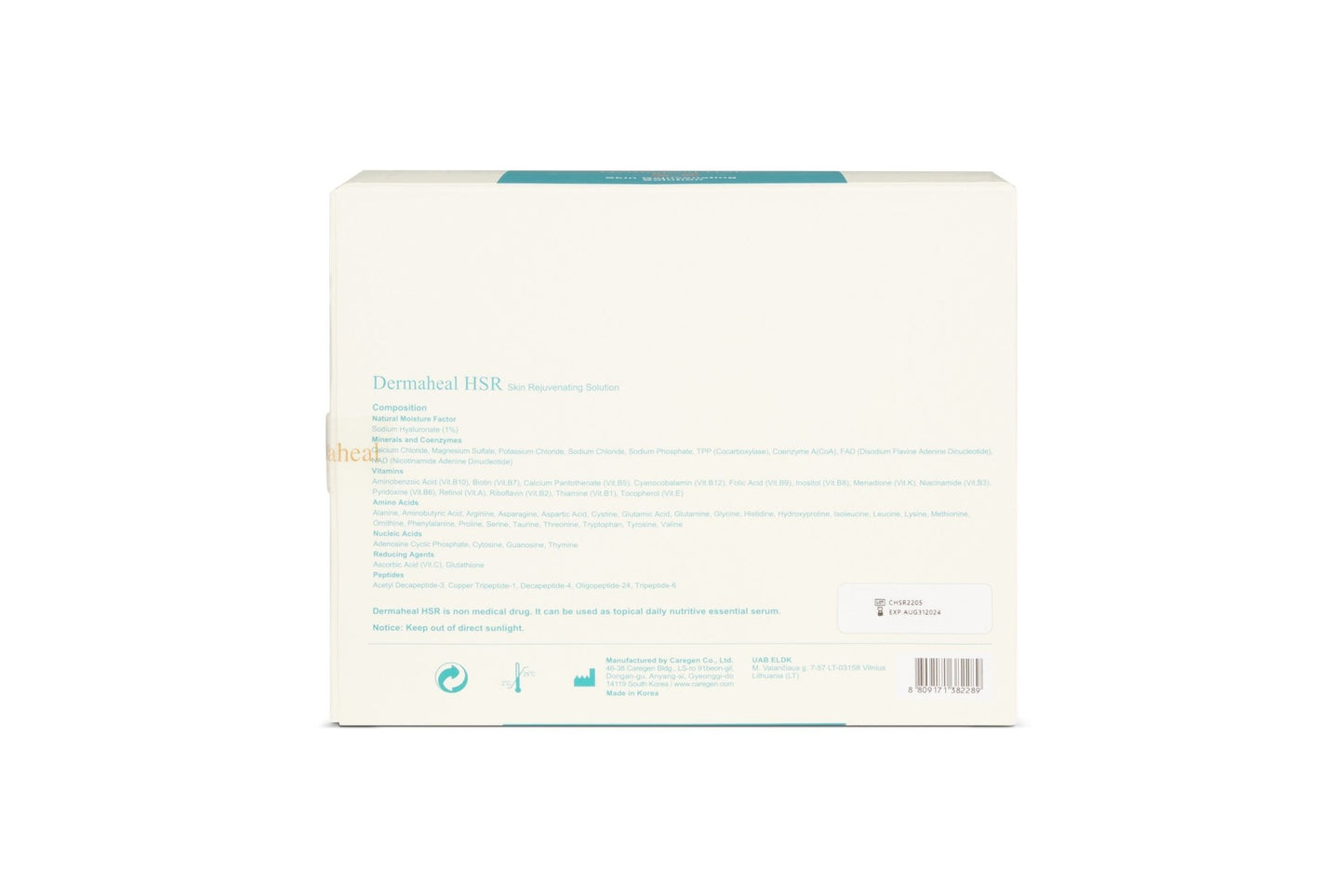 Caregen - DermaHeal HSR Skin Rejuvenating Solution 10 x 5 ml - DANYCARE