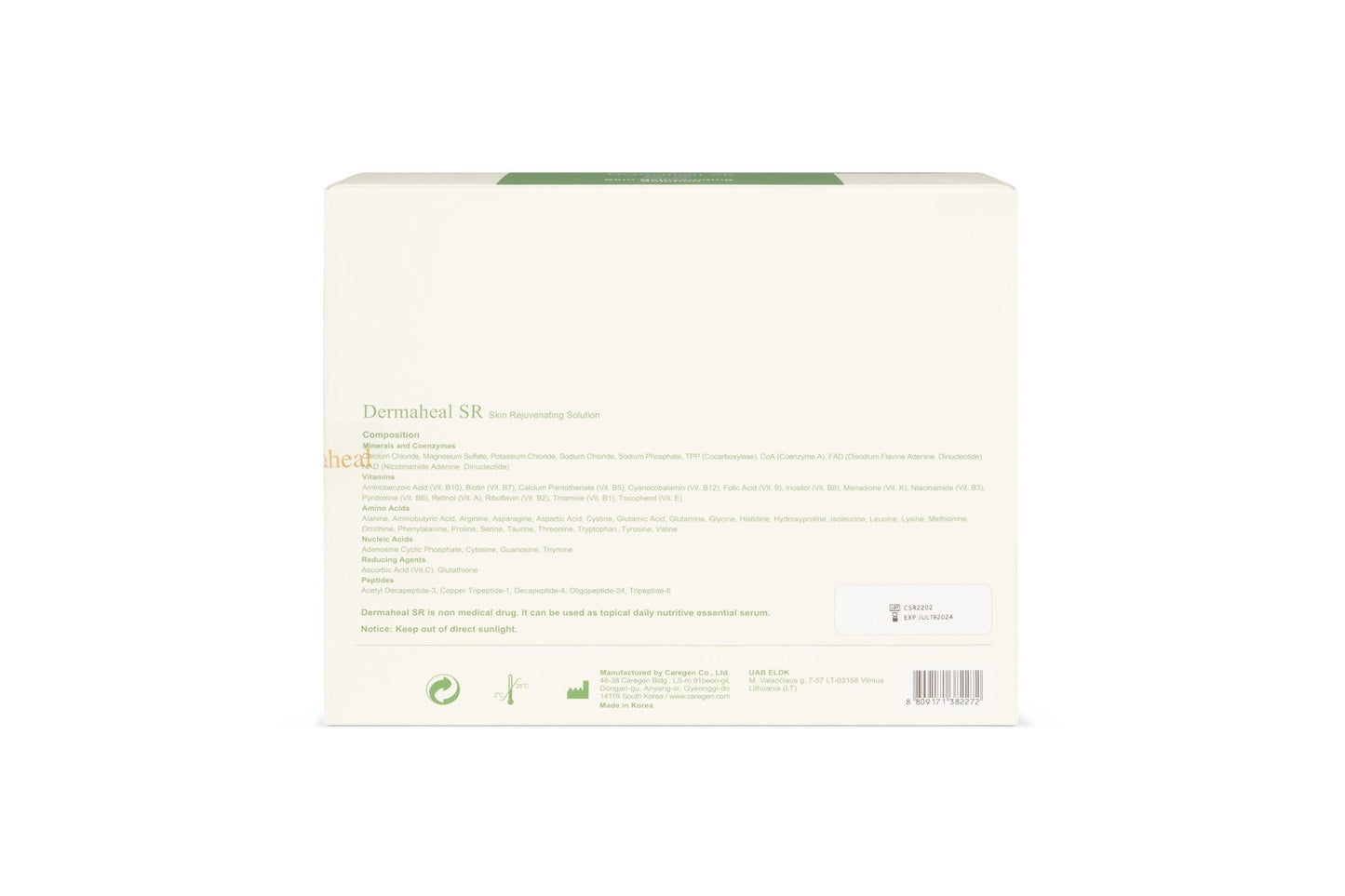 Caregen - DermaHeal SR Skin Rejuvenating Solution 10 x 5ml - DANYCARE