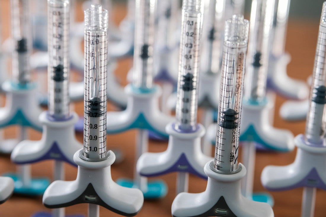Hyaluron-Fertigspritzen verschiedener Filler in Reihen – Produktübersicht