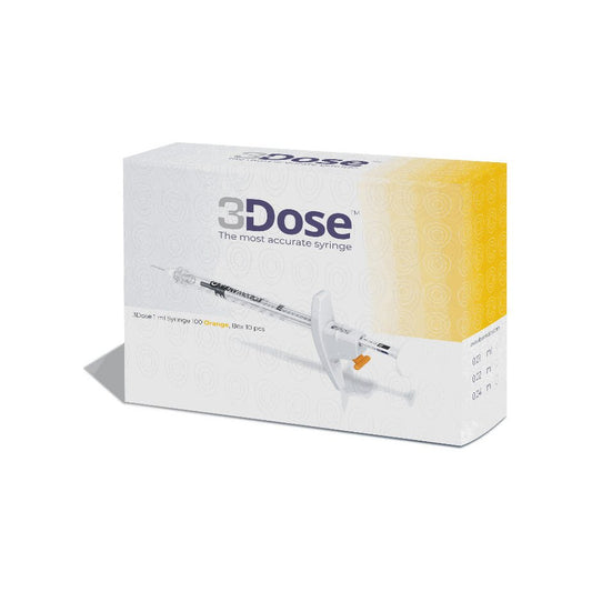 3Dose 1 ml Spritze 100 Orange, 10 Stück