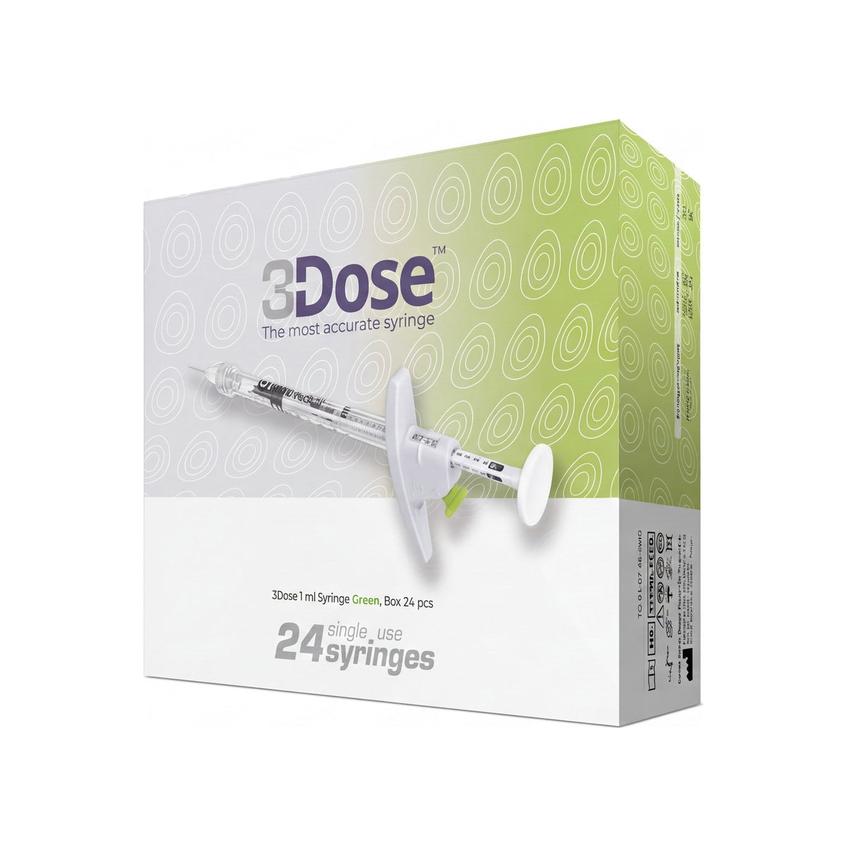 vlowmedical - 3Dose 1 ml Spritze 125 Green, 24 Stück - DANYCARE