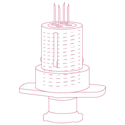 Quatron Multi-Needle 34G x 4 mm, 10 Stück