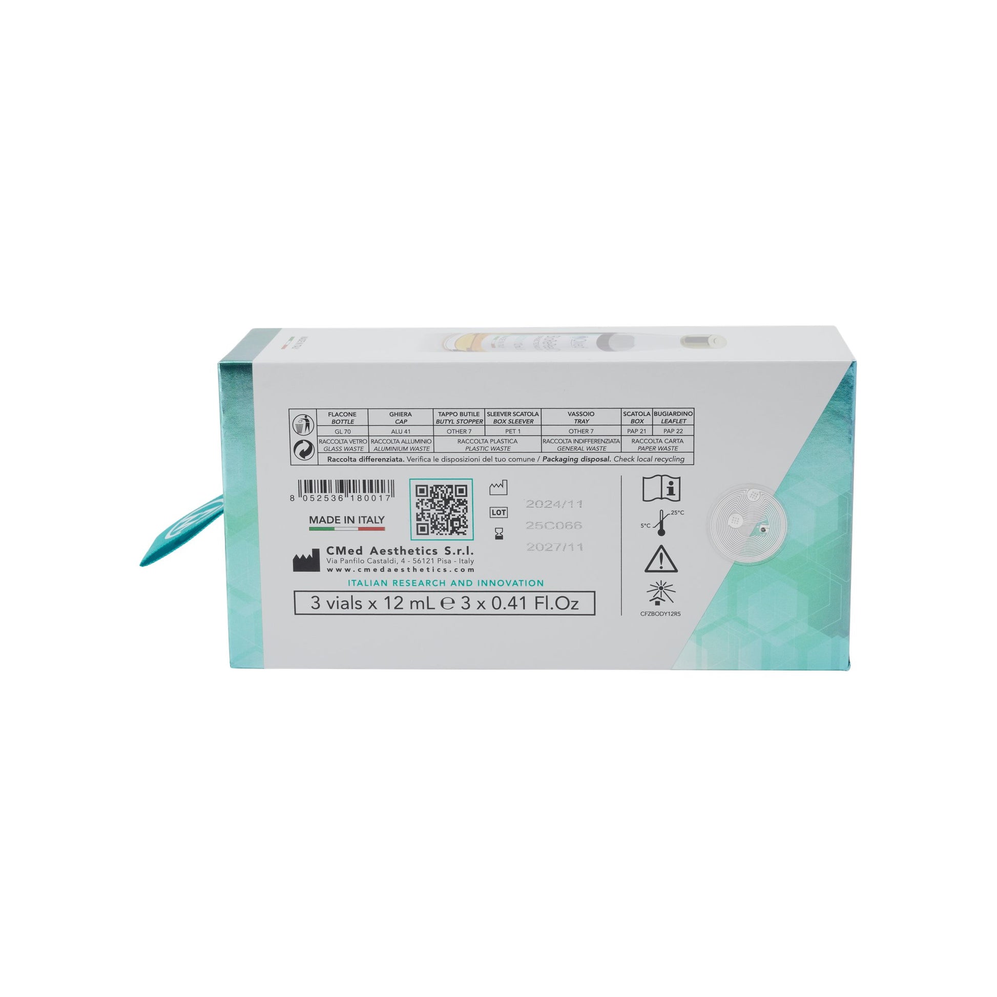 BioRePeelCl3 BODY 3 x 12 ml – Rückansicht