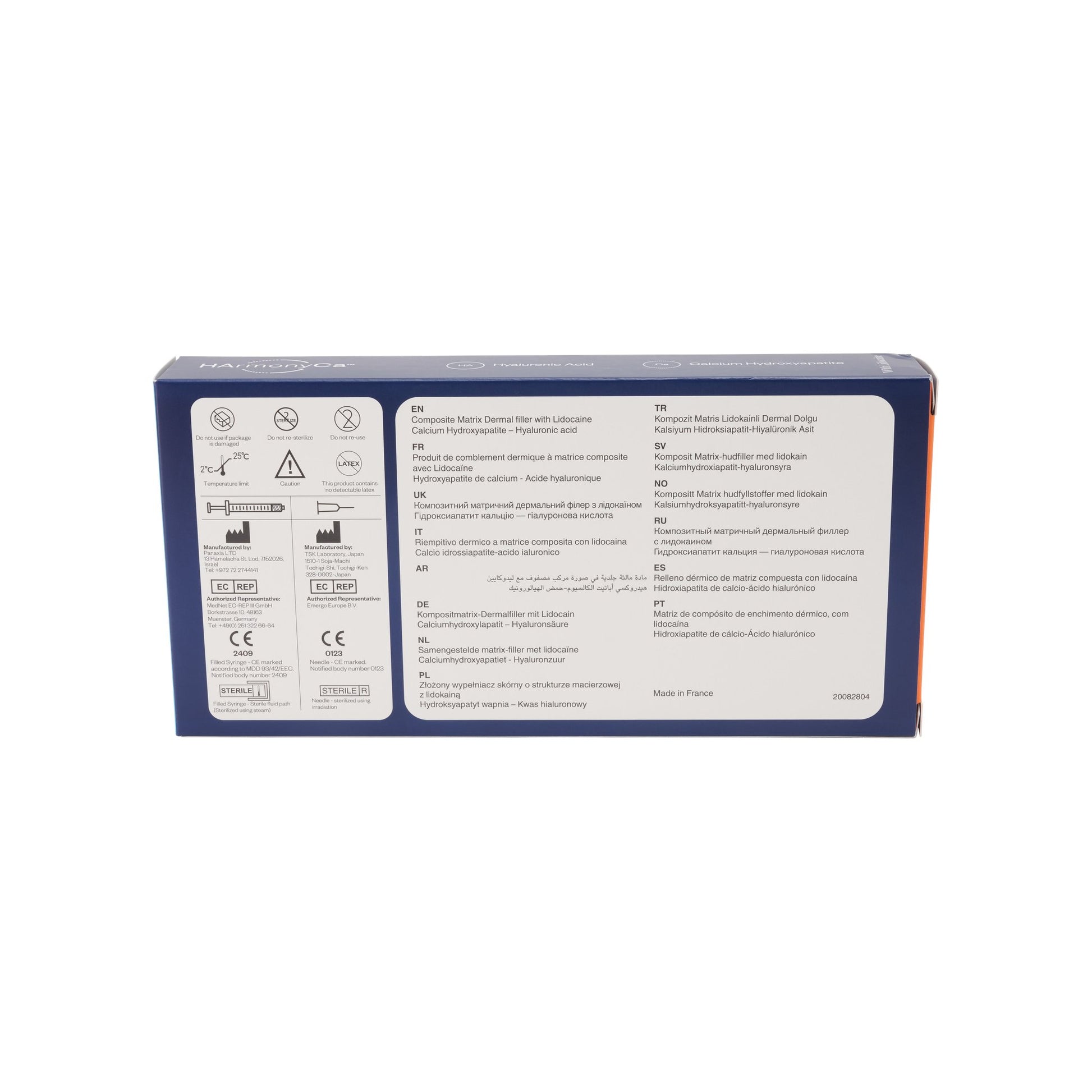 HArmonyCA Lidocaine 2 x 1,25 ml – Rückansicht