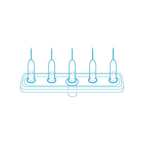MESORAM - MESORAM Multi-Injektoren, Linear, 5-fach, 30G/0,30x4mm, 36Stk. - DANYCARE