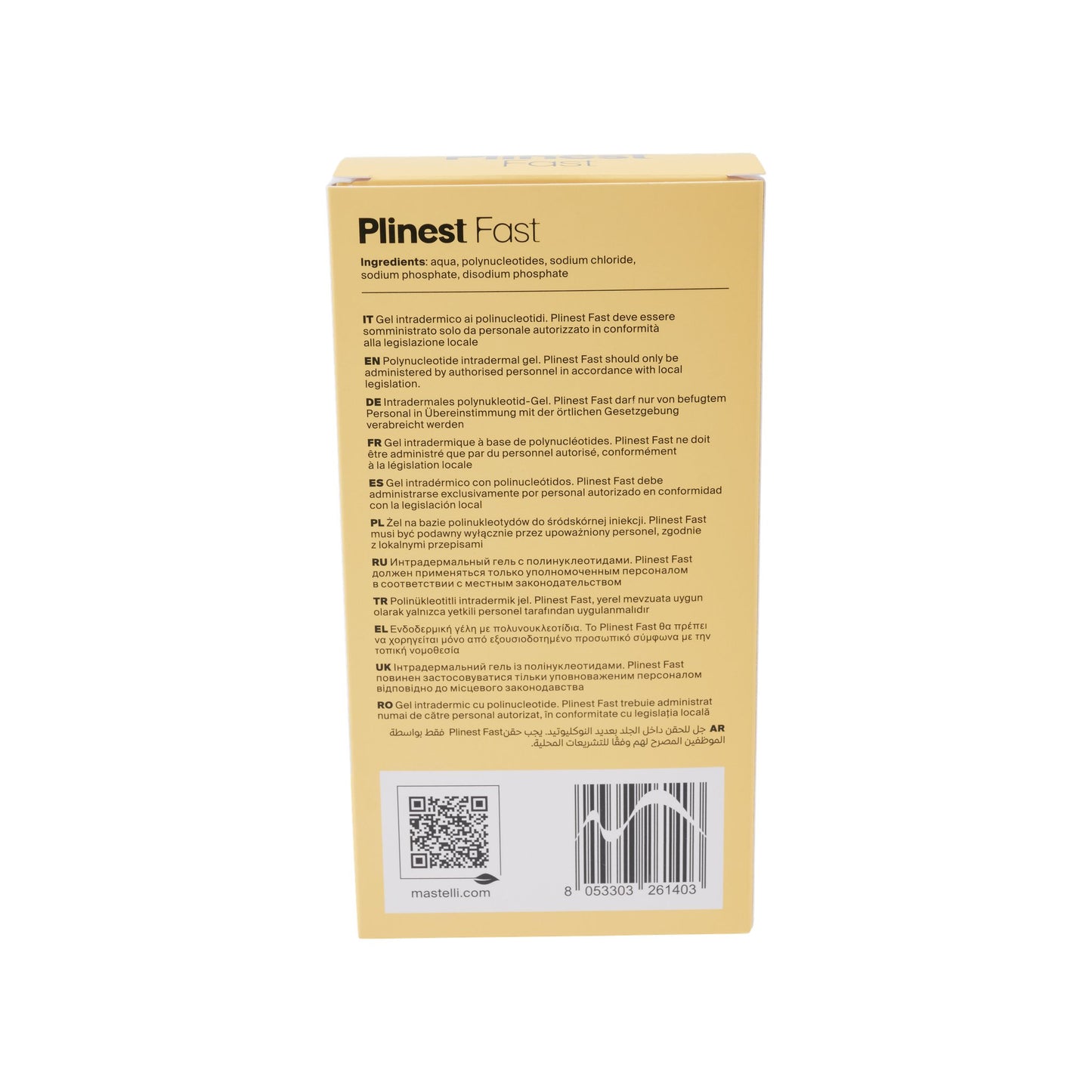 Plinest Fast 1 x 2 ml – Rückansicht