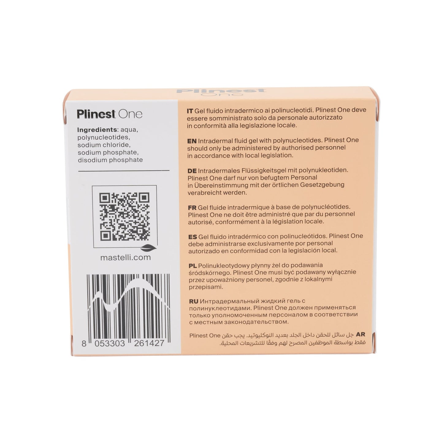 Plinest One 5 x 4 ml – Rückansicht