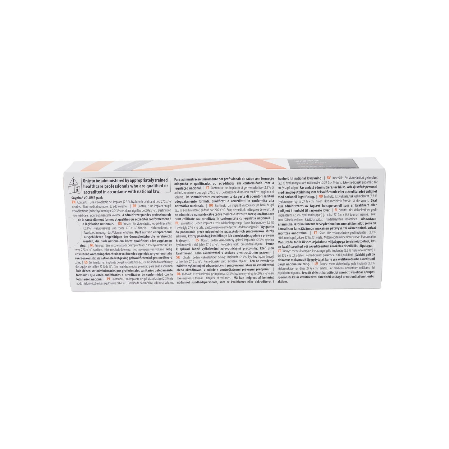 Saypha Volume 1 x 1 ml – Rückansicht