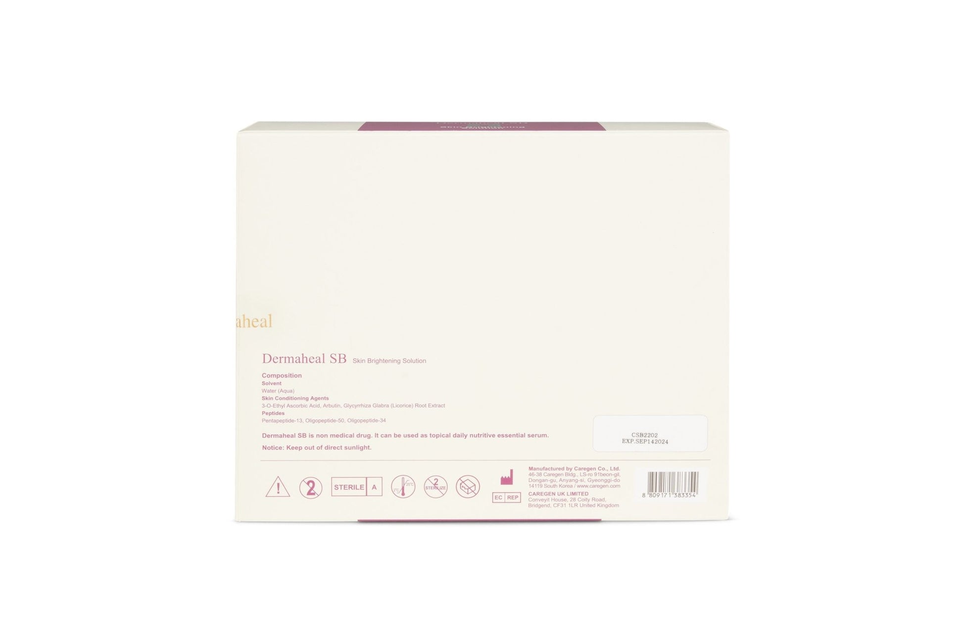 Caregen - DermaHeal SB Skin Brightening Solution 10 x 5 ml - DANYCARE