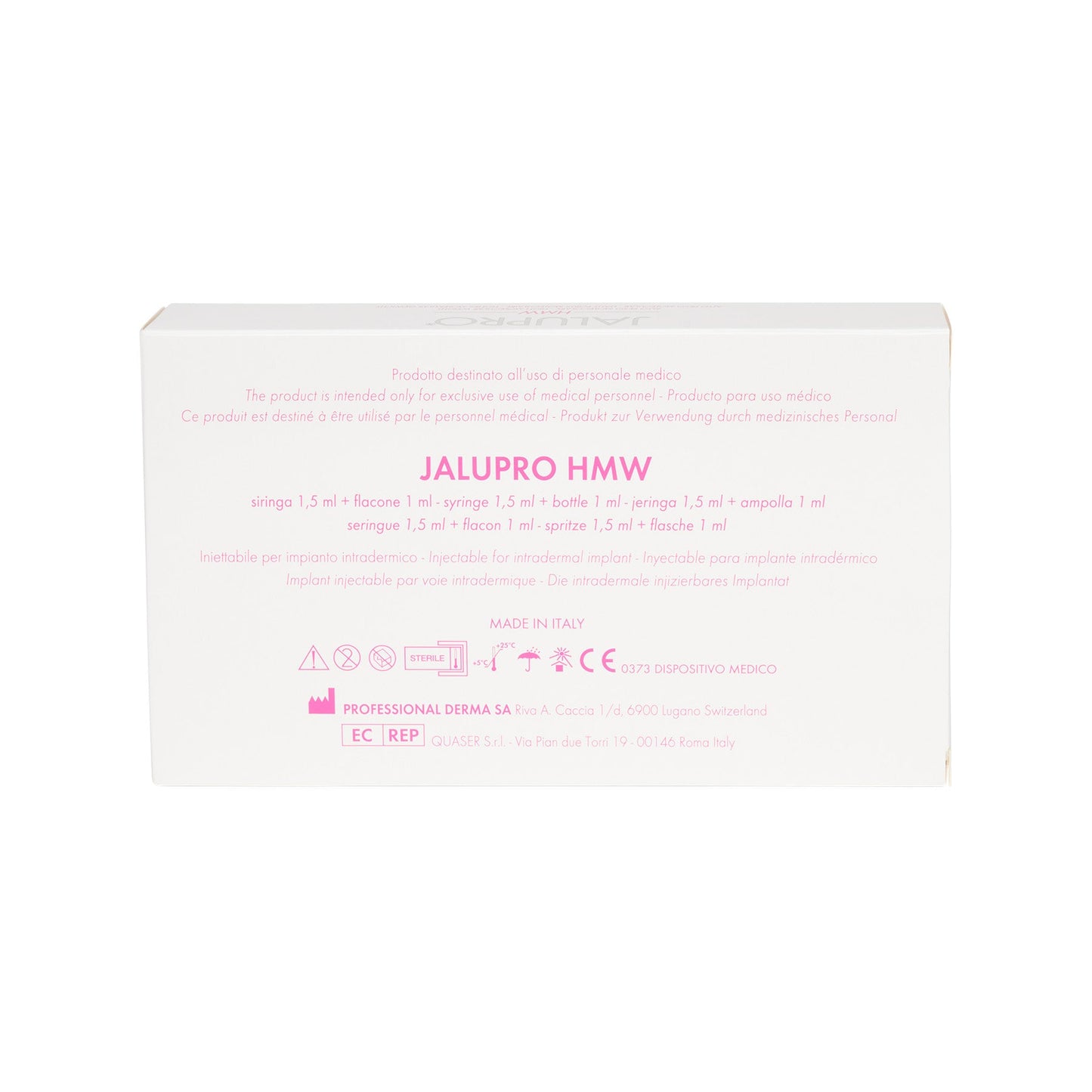 Professional Derma SA - Jalupro HMW Dermal Biorevitalizer 2,5 ml - DANYCARE
