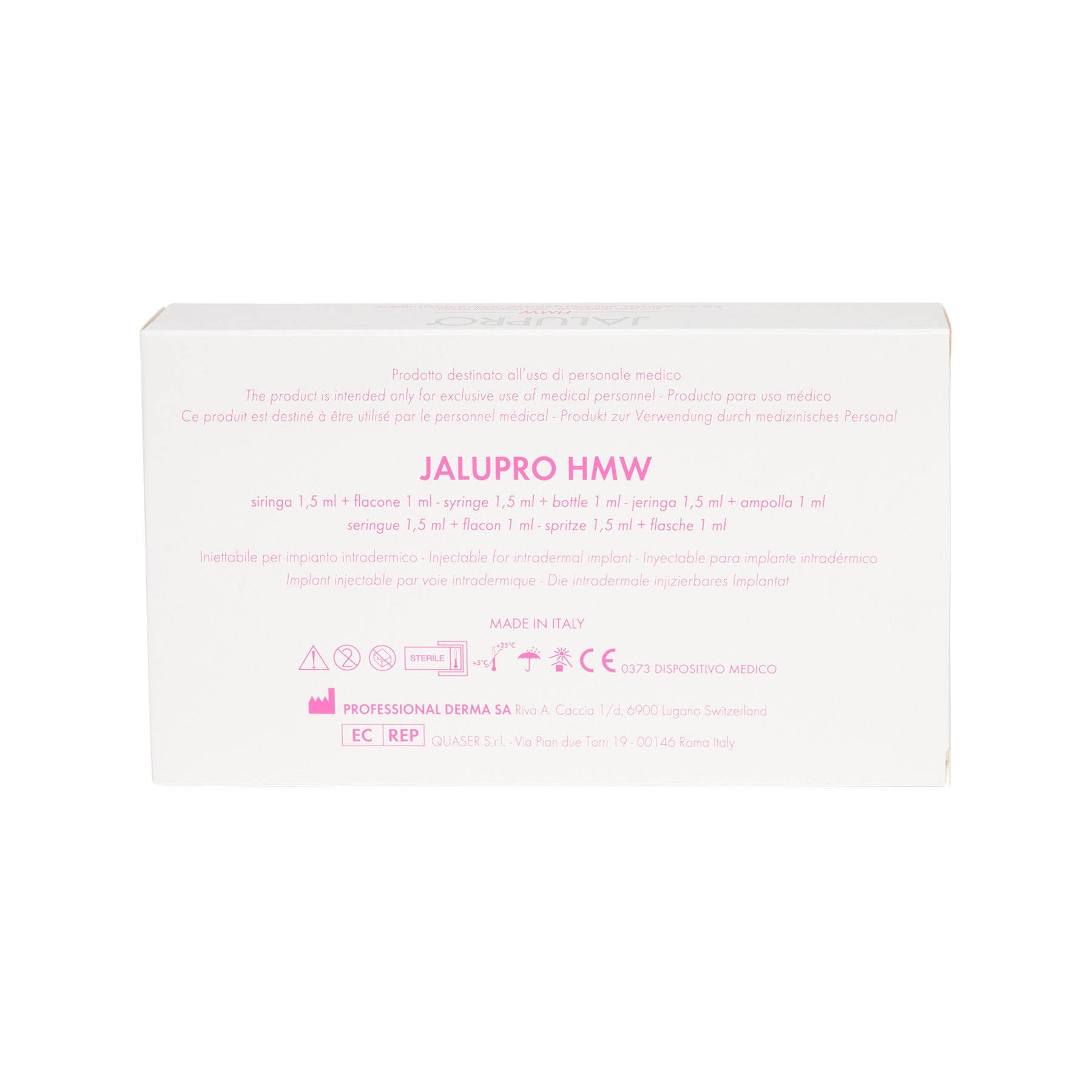 Professional Derma SA - Jalupro HMW Dermal Biorevitalizer 2,5 ml - DANYCARE