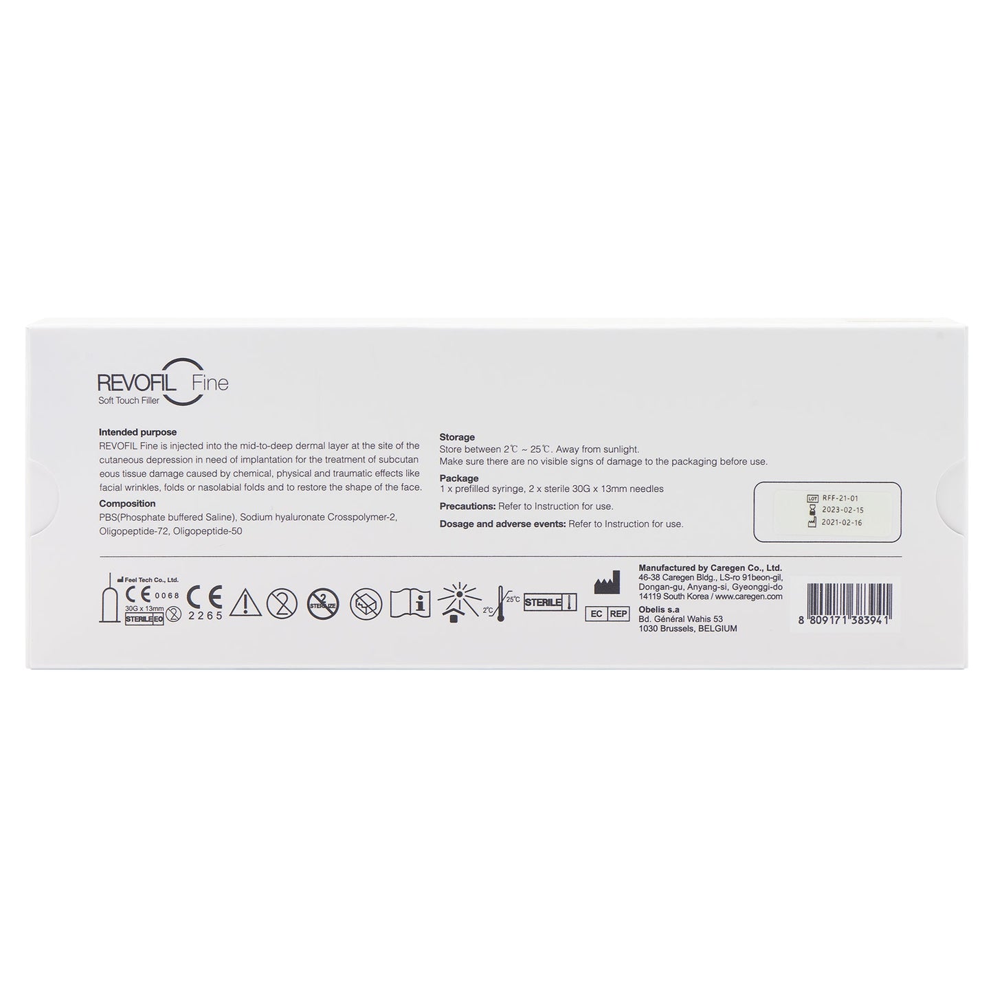 Caregen - REVOFIL Fine 1 x 1 ml - DANYCARE