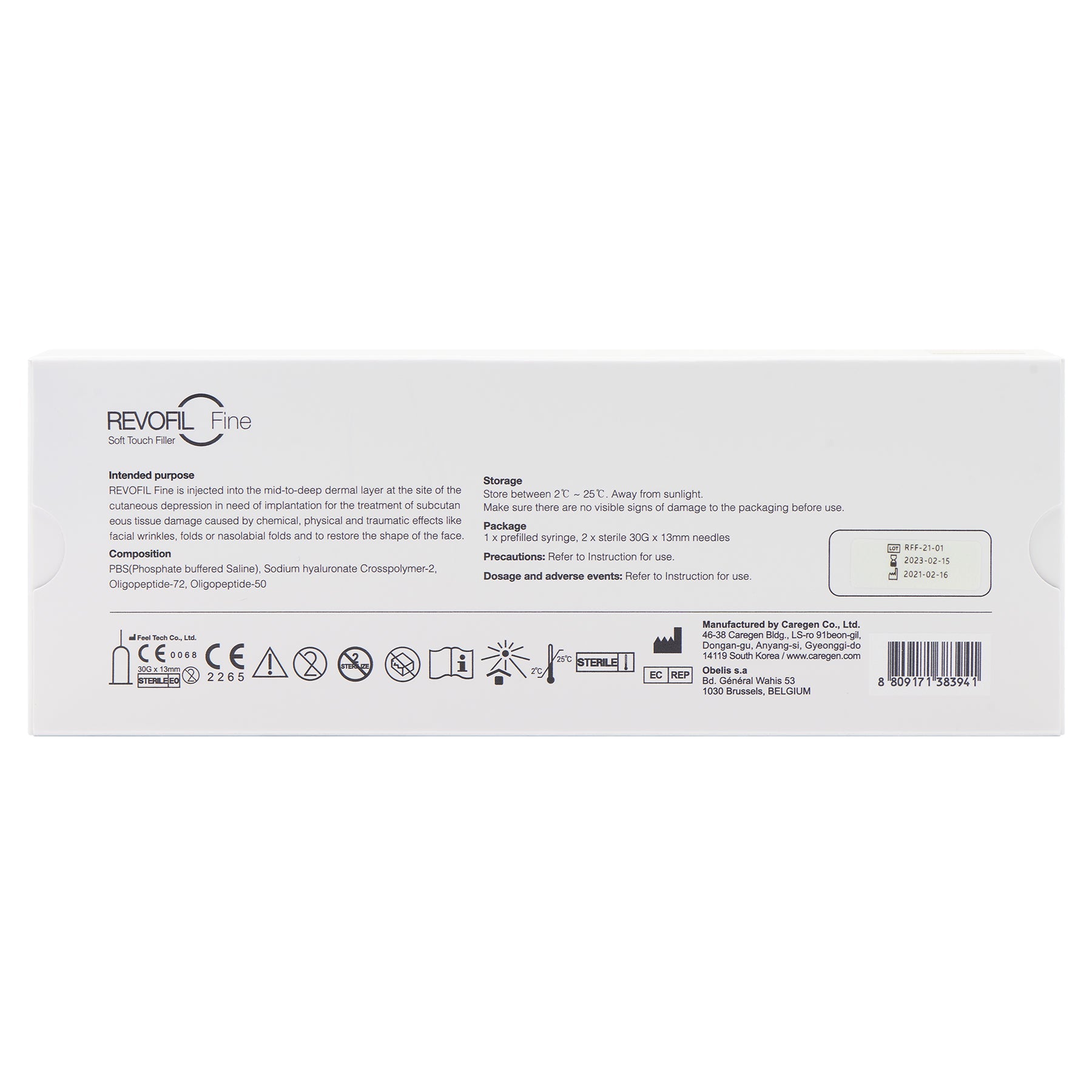 Caregen - REVOFIL Fine 1 x 1 ml - DANYCARE